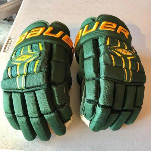 Bauer Green & Yellow Senior Nexus 800 Gloves 15"