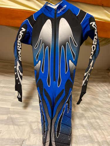 Youth Medium(10/12) Blue Karbon Race Suit