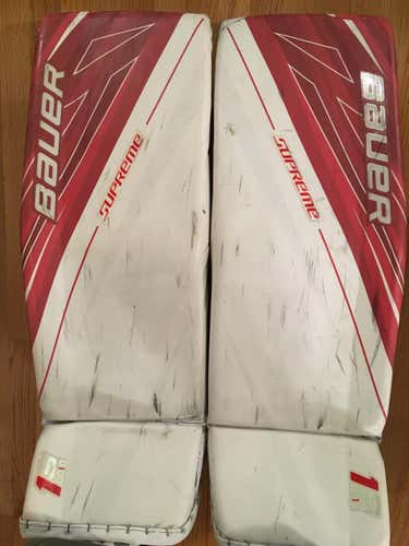 NCAA D1 Bauer Supreme 1S OD1N Goalie Leg Pads Pro Stock 34"