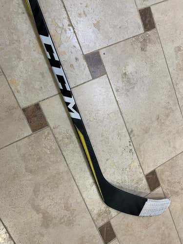 Used CCM Right Handed Super Tacks 2.0 Hockey Stick Mid Pro Stock