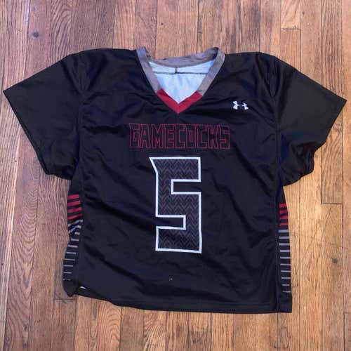 [GAME WORN] South Carolina Lacrosse Black Game Jersey, #5 (2018) [XL]