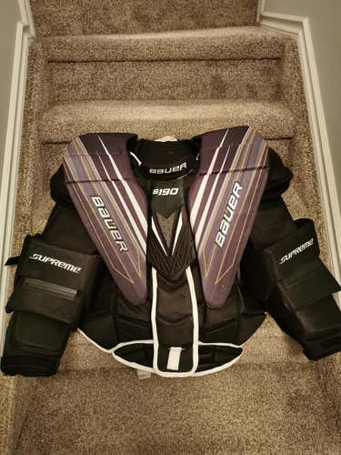 Used Senior Large Bauer Supreme S190  Chest and Arm Protector Goalie Chest Protector