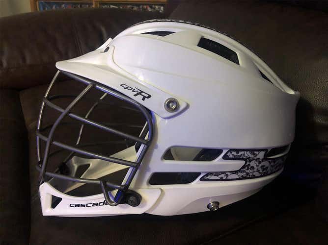 White Used Player Cascade CPV-R Helmet