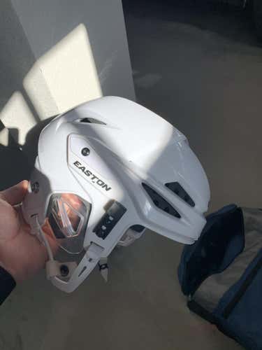 White Used Extra Large Easton E400 Helmet
