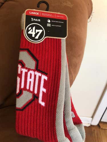 Ohio State Buckeyes ‘47 Brand Men’s Socks 9-12