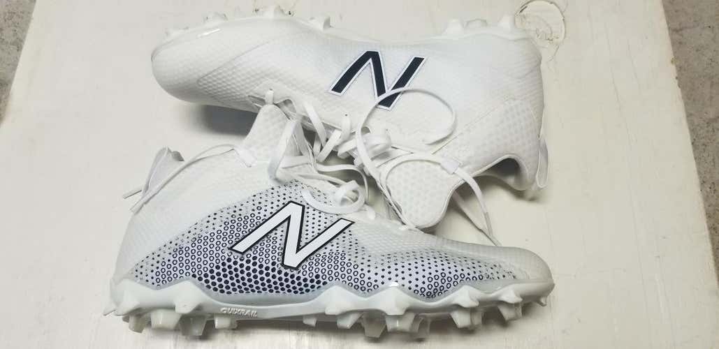 White New Adult Men's Men's 10.5 (W 11.5) Molded Cleats New Balance High Top