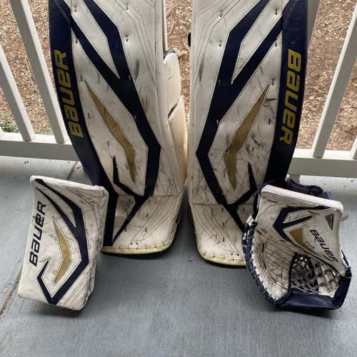 White Used 35" Regular TotalOne Goalie Full Set