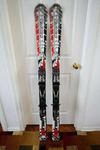 NORDICA HOT ROD SKIS SIZE 154 CM WITH MARKER BINDINGS