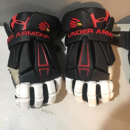 Black Used Player Under Armour Command Pro 13" Lacrosse Gloves