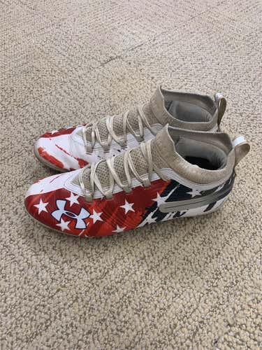 Custom American Flag Under Armour Spotlight Cleats