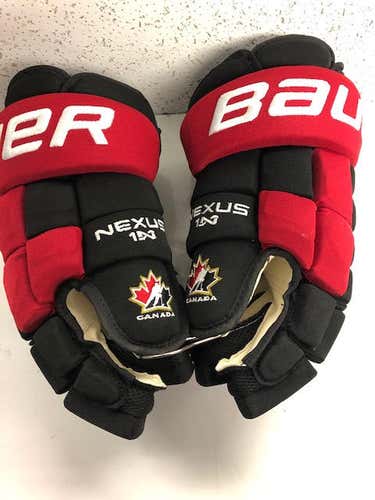 Black New Senior Bauer Nexus 1N Gloves 14" Pro Stock / TEAM CANADA