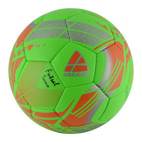 Vizari Torno Low Bounce Futsal Soccer Ball - Green, Orange, Silver (NEW)