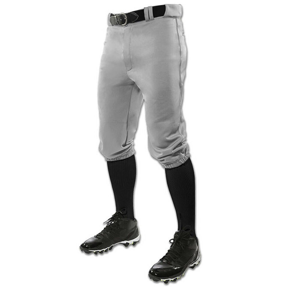 Rawlings Premium Knee High Knicker Solid Baseball Pant Men's M L 2XL Gray  BP150K