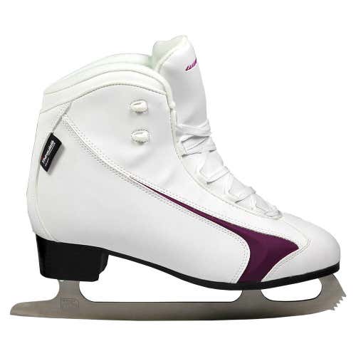 Winnwell Soft Boot Junior Figure Skates - White (NEW)