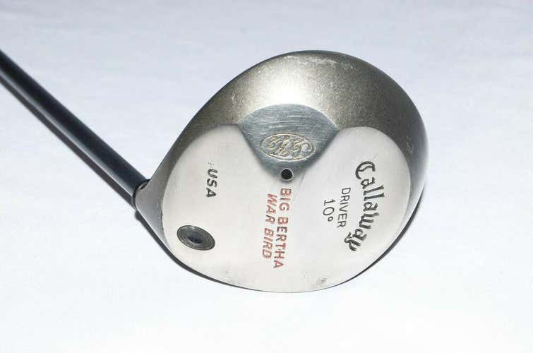 10 DEGREE DRIVER CALLAWAY BIG BERTHA WARBIRD RH 44" GRAPHITE REG. NEW GRIP