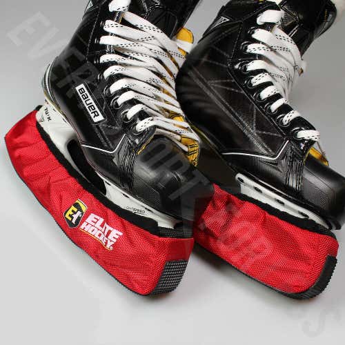NEW Elite Hockey 700XS Pro Extreme Walking Soaker Skateguards - Red