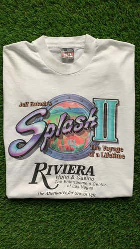 Vintage 90s Riviera Hotel & Casino Shirt Large Single Shirt