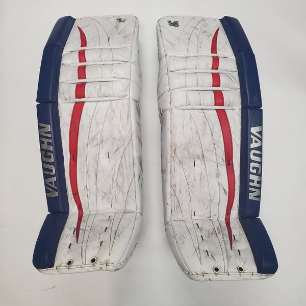 Used Pro Stock Vaughn Velocity V6 Goalie Pads - OHL - 36" (PAD032)