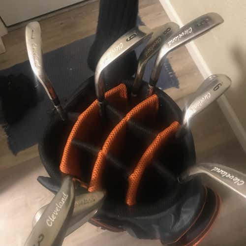 Used Men's Cleveland Right Handed TA6 Iron Set Stiff Flex Steel Shaft