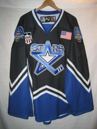 Lincoln Stars USHL Hockey Jersey men's L Black NEW NWOT Junior Nebraska