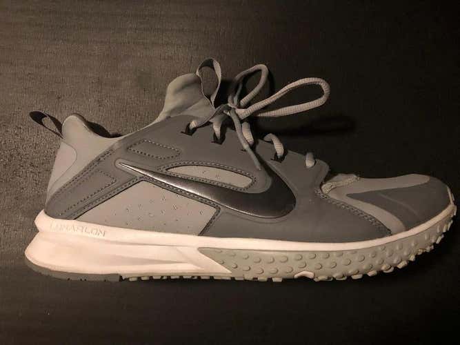 Gray Used Adult Men's 10 (Women's 11) Turf Cleats Nike