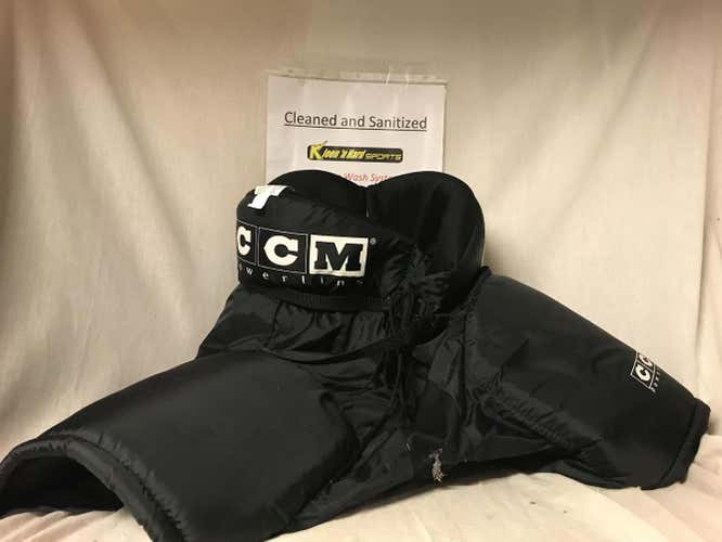 Black Used Senior Large CCM Powerline Hockey Pants