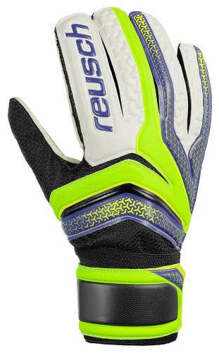 Reusch Soccer Goalie Goalkeeper Gloves Serathor RG Easy Fit Junior SZ 7 3772615  *No Trade*