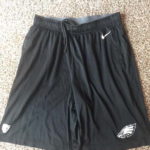 Official NFL Gear - Philadelphia Eagles Nike Practice Shorts - Black Size: Large