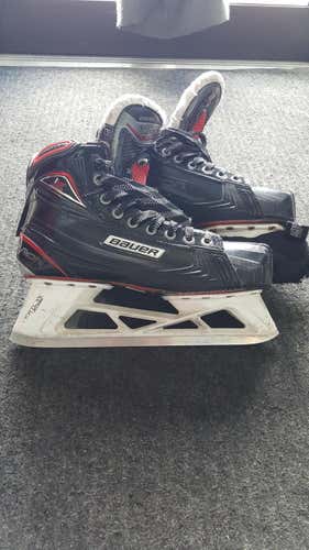 Used Senior Bauer Vapor 1X Hockey Goalie Skates D&R (Regular) Size 8.5
