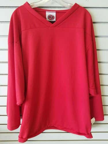 K1 Men's K1 2000 Long Sleeve Practice Hockey Jersey Red Size Large L  *No Trade*