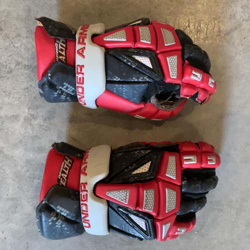 Black Used Player Under Armour Charge 2 13" Lacrosse Gloves