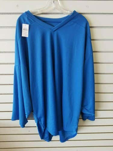 Pear Sox Men's Air Mesh Long Sleeve Practice Hockey Jersey Royal Size Goalie  *No Trade*