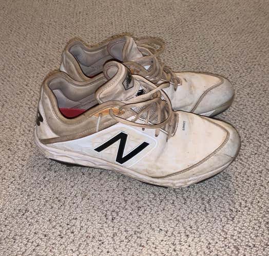 New Balance Metal White Cleats (size 9)