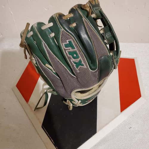 Green Used Louisville Slugger Right Handed Infield TPX Hybrid Baseball Glove 11.75"