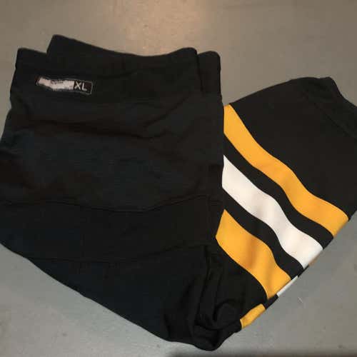 Penguins Black Senior CCM XL Pro Stock Game Socks