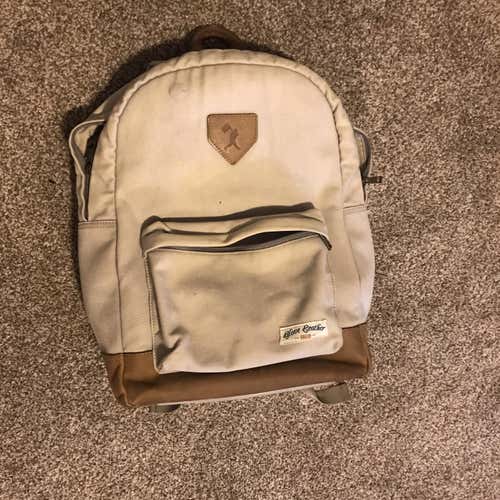 Baseballism Baseball Glove Leather And Canvas Backpac