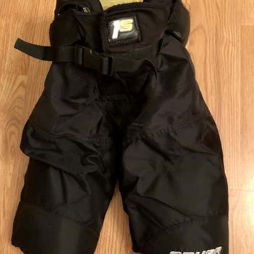 Black Junior Extra Large Bauer Supreme 1S  Hockey Pants