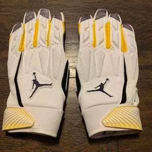 Michigan Wolverines Nike Jordan D-TACK Padded Lineman Football Gloves Size XXL