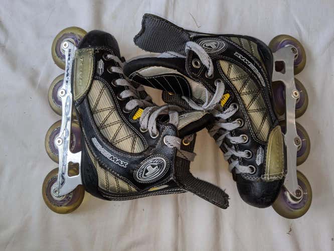 Used Junior Tour Silvermax roller hockey Inline Skates D&R (Regular) Size 3