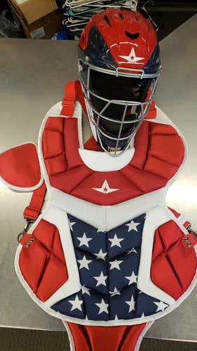 New All Star System 7 USA Catcher's Set