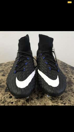 Black Used 8.5 (Women's 9.5) Nike Hypervenom 3 elite FG Cleats