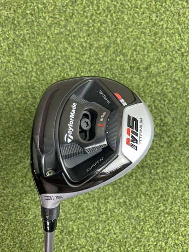 TaylorMade M5 3 15* Fairway Wood, Tensei Stiff Flex, LH