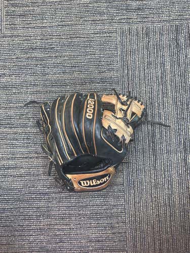 Black Used Infield A2000 1786 11.5" Baseball Glove