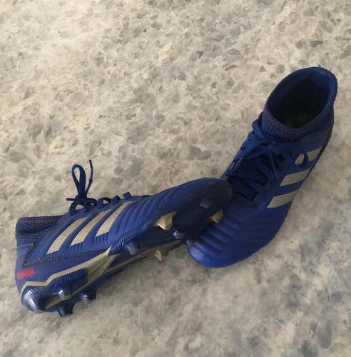 Blue Used 3.0 (Women's 4.0) Adidas Predator 18.2 Cleats