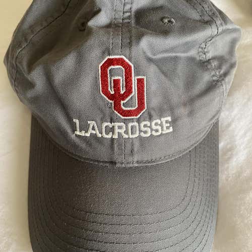Oklahoma OU Sooners Lacrosse Gray New  Nike Hat