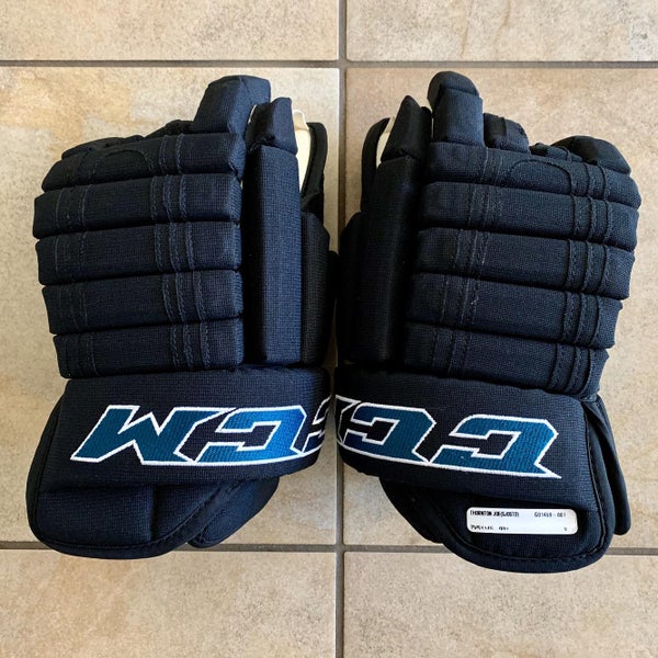 New!  Pro Stock San Jose Sharks CCM 852 STY Gloves MIC Thornton 15"
