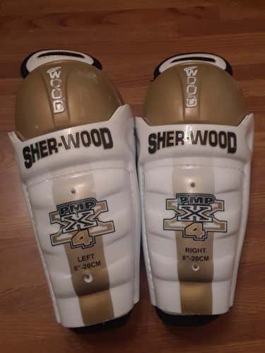 Used Youth Sher-Wood Pmp x4 Shin Pads
