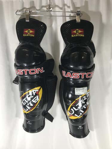 Used Easton Ultra Lite 16" Hockey Shin Guards