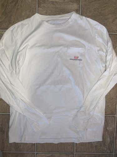Vineyard Vines Men's Large Longsleeve And Lax Stick Red Long Sleeve