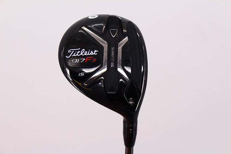 Titleist 917 F3 Fairway Wood 3W 15° Aldila Rogue M-AX 75 Red Graphite Stiff RH w/Headcover 43.0in